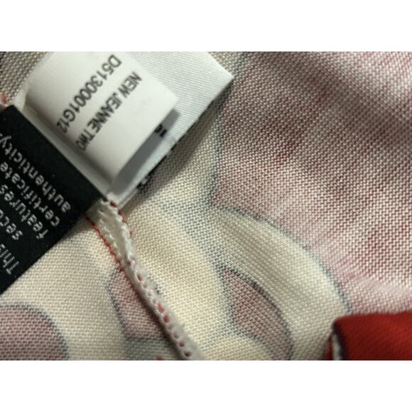 Size 4 DVF Diane von Furstenberg JEANNE Deep Red Chain Link Silk Wrap Dress - Picture 5 of 6